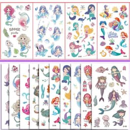 image-Monssjay Colourful Children's Tattoo Stickers - Fun for All Ages - 10 Sheets