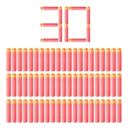 image-Soft Foam Toy Gun Bullets - Safe for Kids - 30pcs Pack