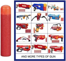 image-Soft Foam Toy Gun Bullets - Safe for Kids - 30pcs Pack