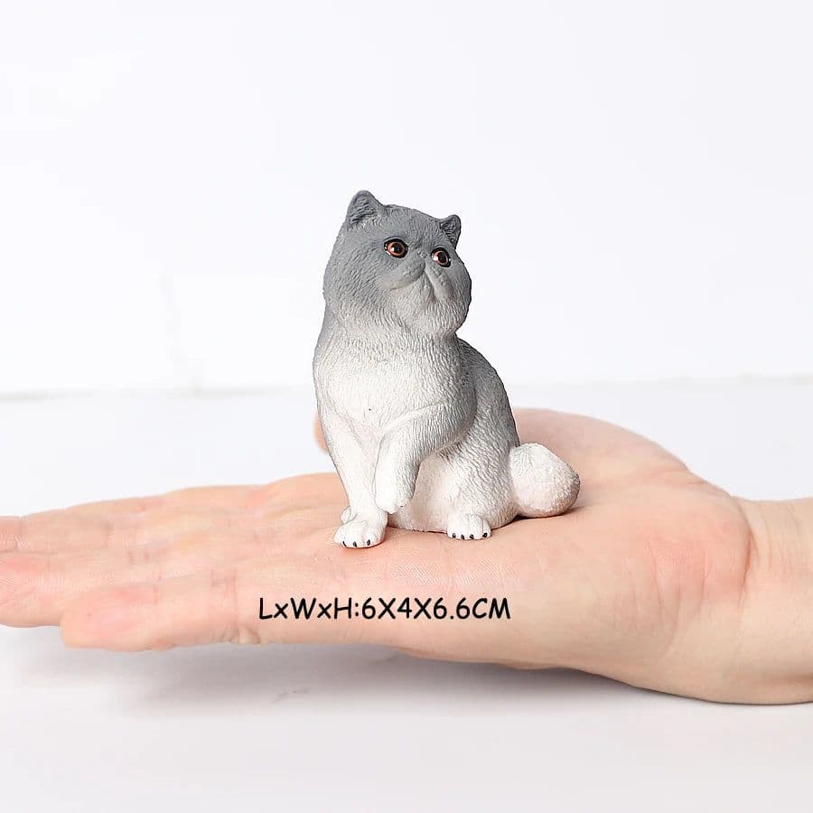 image-SamKaLa Realistic Cat Figurines Set - Fun Educational Toy for Kids