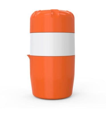 image-Mini Manual Citrus Juicer Cup Orange Pink Portable Squeezer 9.5x11x17cm