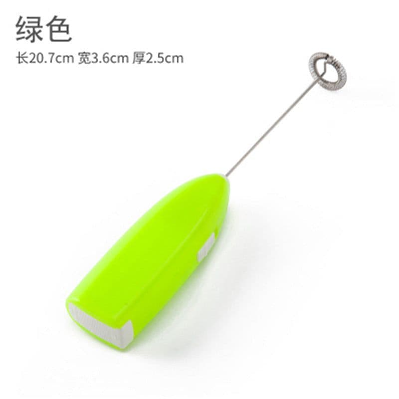 image-Electric Handheld Egg Whisk - Stainless Steel Mini Mixer