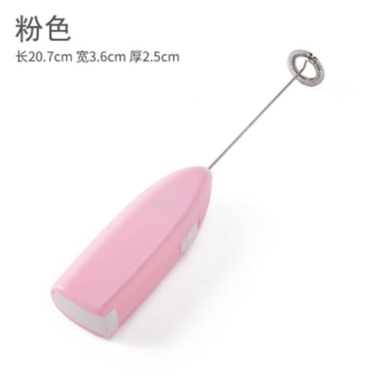 image-Electric Handheld Egg Whisk - Stainless Steel Mini Mixer