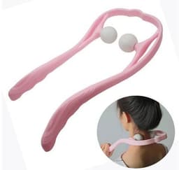 image-Plastic Pressure Point Therapy Neck Massageador Massagem Relieve Hand Roller Neck Massager For Neck Shoulder Trigger Point