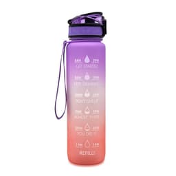 image-Plastic bottle frosted gradient bouncing cup water bottle sports bottle space cup travel cup