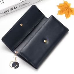 image-Factory Direct Ladies Wallet - Pink PU Leather Trifold
