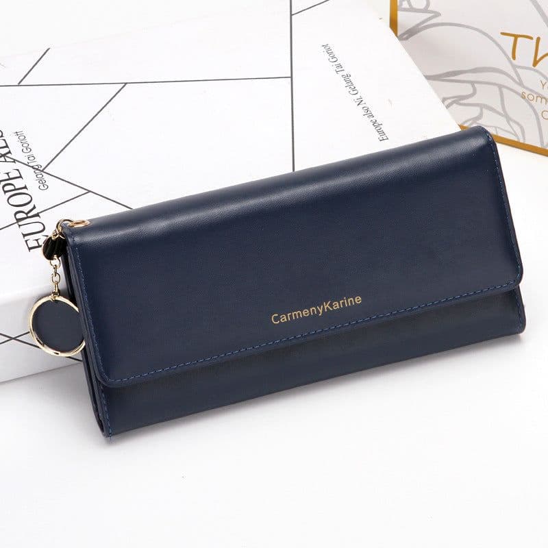 image-Factory Direct Ladies Wallet - Pink PU Leather Trifold