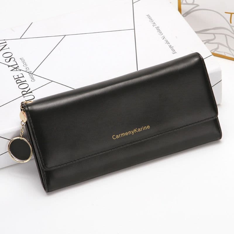 image-Factory Direct Ladies Wallet - Pink PU Leather Trifold