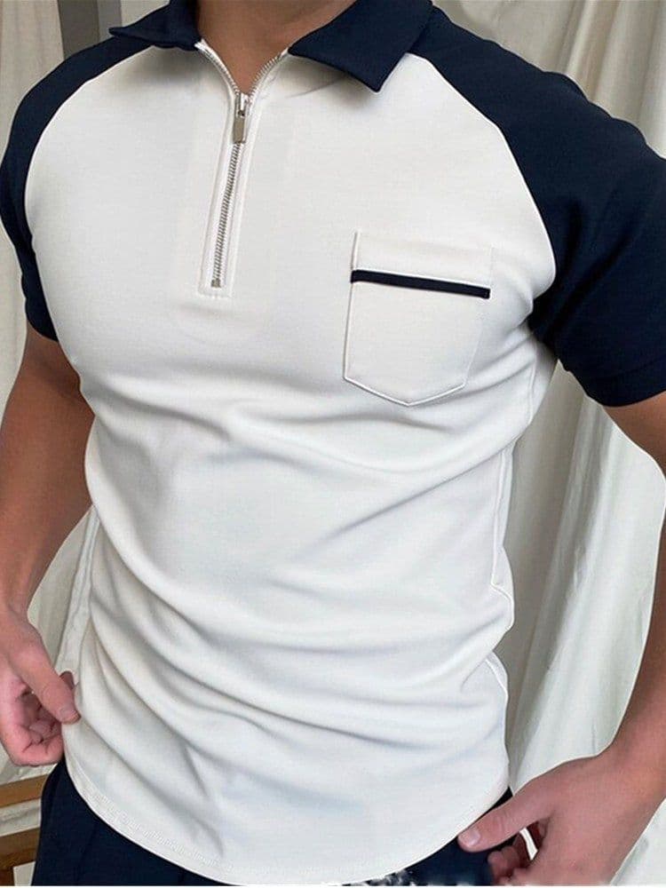 image-Men's Polo Shirt Men Solid Polo Shirts Brand Men Short-Sleeved Shirt Summer Shirt Man Clothing