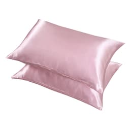image-Summer Hot Selling Pure Color Satin Imitation Silk Pillowcase Digital Printing Embroidery Screen Printing Bedding Amazon