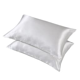 image-Summer Hot Selling Pure Color Satin Imitation Silk Pillowcase Digital Printing Embroidery Screen Printing Bedding Amazon