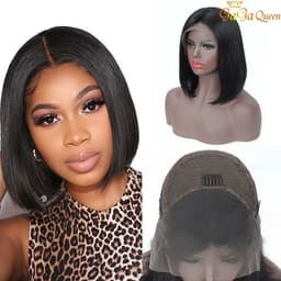 image-150% Density Lace Front Human Hair Wigs 13x4 Brazilian Human Remy Hair