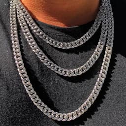 image-Iced Out Chains Hip Hop Jewelry Men Bling Rhinestone Crystal Diamond