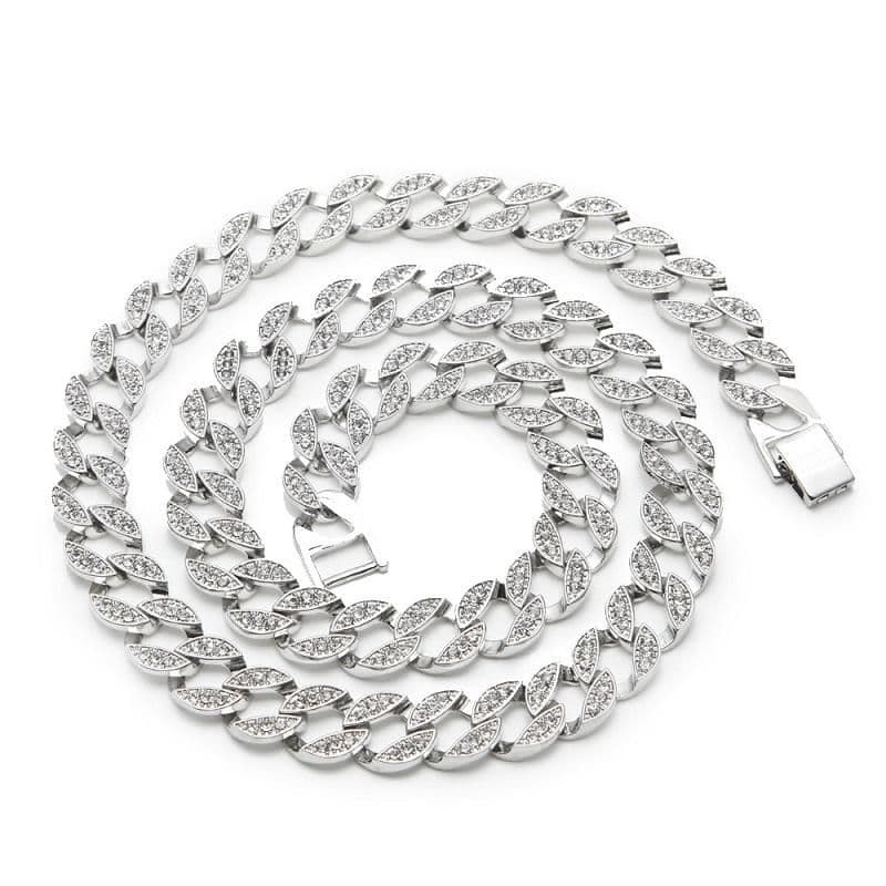 image-Iced Out Chains Hip Hop Jewelry Men Bling Rhinestone Crystal Diamond