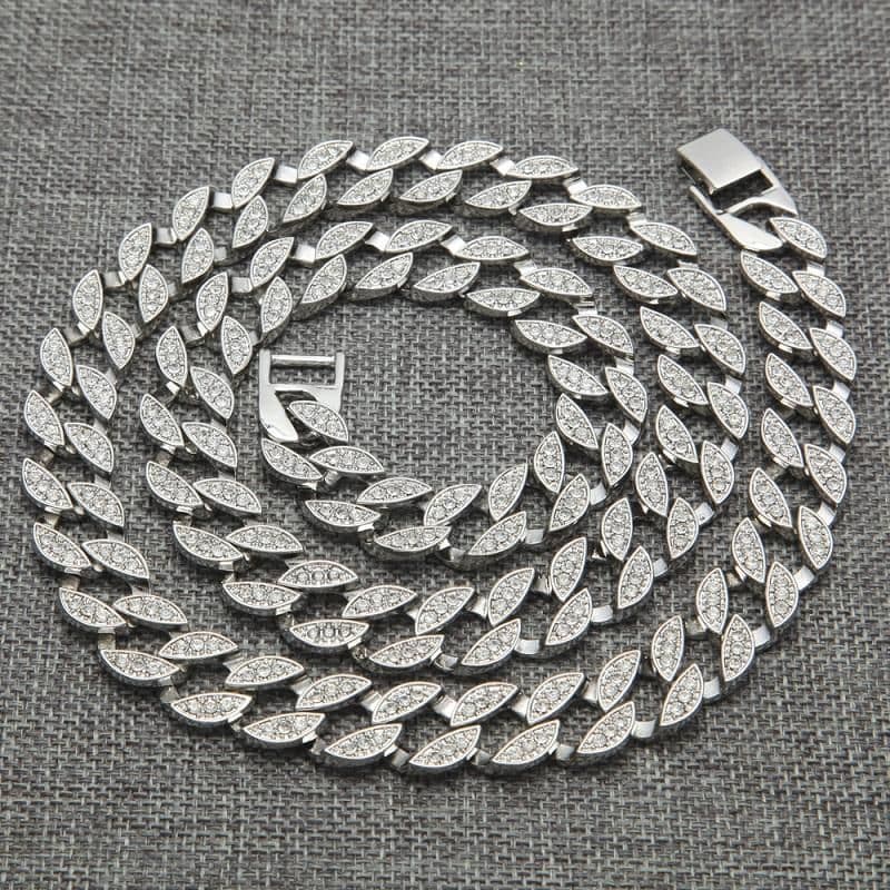 image-Iced Out Chains Hip Hop Jewelry Men Bling Rhinestone Crystal Diamond
