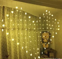 image-New arrival 2M*1.6M 128LEDs Wedding led lights curtain Heart lamps