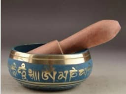 image-Tibetan Copper Crafted Gold Gilt wonderful Chakra Singing Bowl