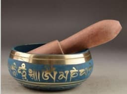image-Tibetan Copper Crafted Gold Gilt wonderful Chakra Singing Bowl