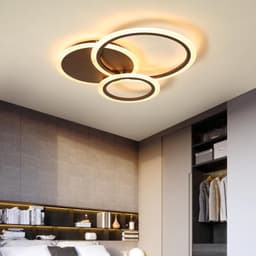 image-White/Brown modern Led Chandelier lighting for bedroom Living room