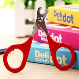 image-CW028 Red Pet Animal Dog Cat Toe Care Nail Grooming Trimmer Clipper