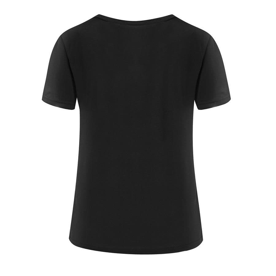 image-Fashion t shirts for women t-shirt gold VOGUE letter women Short