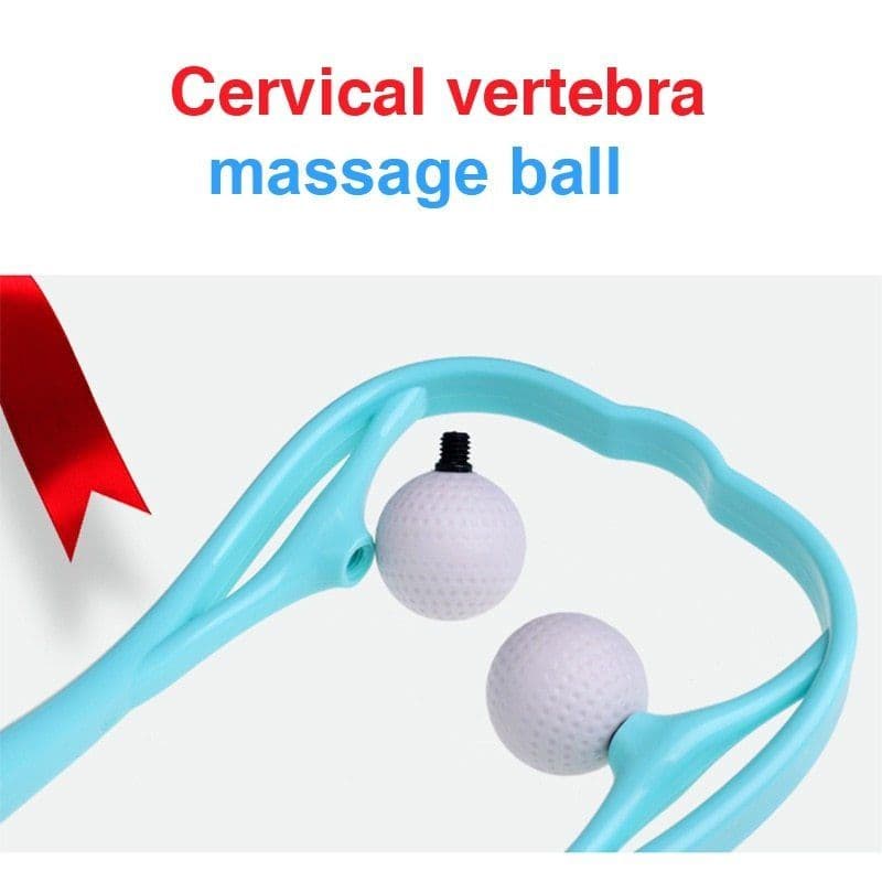 image-Plastic Pressure Point Therapy Neck Massageador Massagem Relieve Hand Roller Neck Massager For Neck Shoulder Trigger Point