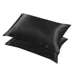 image-Summer Hot Selling Pure Color Satin Imitation Silk Pillowcase Digital Printing Embroidery Screen Printing Bedding Amazon
