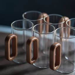 image-Household Borosilicate Glass Smoky Gray Water Cup