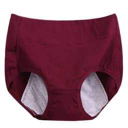 image-Women's High Waist Period Underwear - Cotton Leak-Proof