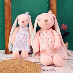 image-Rabbit Plush Toy Pillow - Blue 65cm