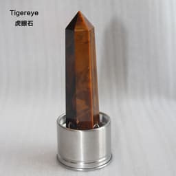 image-Natural Crystal Column Stone Quartz of Various Materials Magic wand heals energy stone point water cup bottel Ornament replace