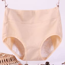image-Women's High Waist Period Underwear - Cotton Leak-Proof