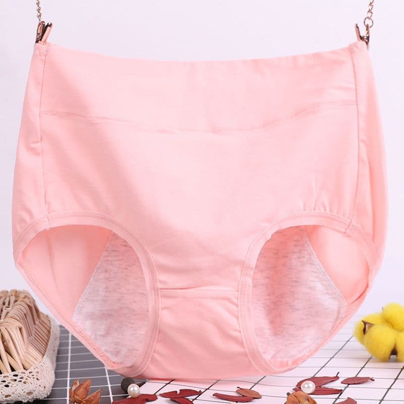 image-Women's High Waist Period Underwear - Cotton Leak-Proof