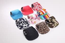 image-Canvas Denim Baseball Cap for Dogs - XL, Sun Visor, Camouflage Beach Hat