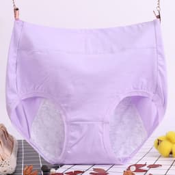 image-Women's High Waist Period Underwear - Cotton Leak-Proof