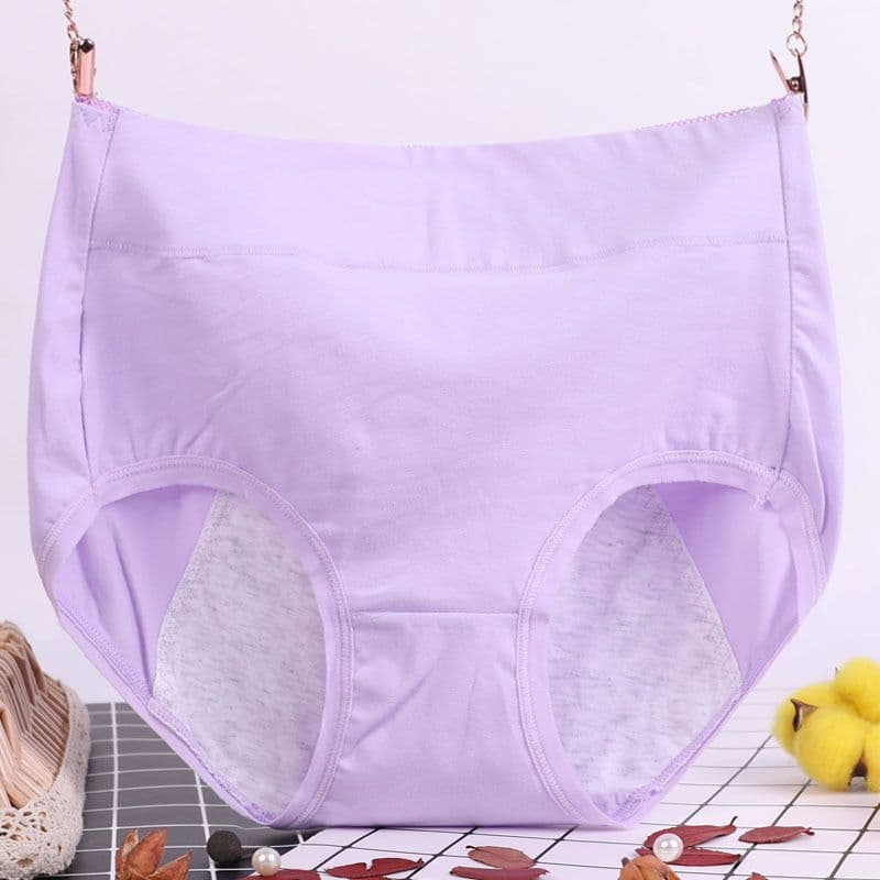 image-Women's High Waist Period Underwear - Cotton Leak-Proof