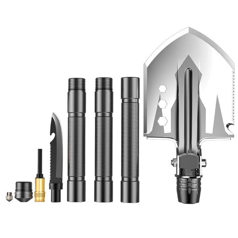 image-Yuantoose Multifunctional Outdoor Folding Shovel - Camping Survival Self-Defense Tool