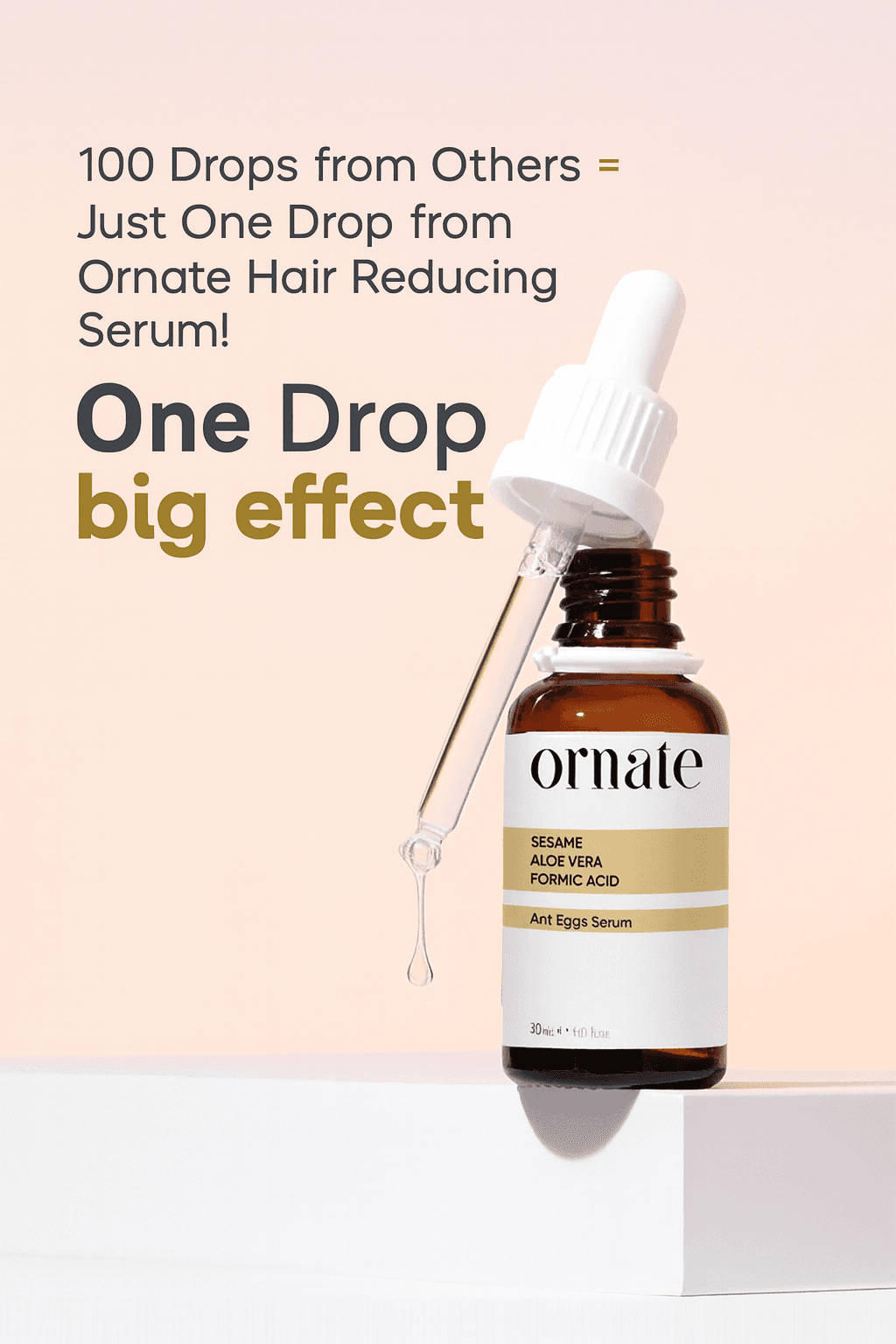 image-Ant Egg Oil Hair Reduction Serum 30ml – 0.5% Formic Acid & 10% Aloe