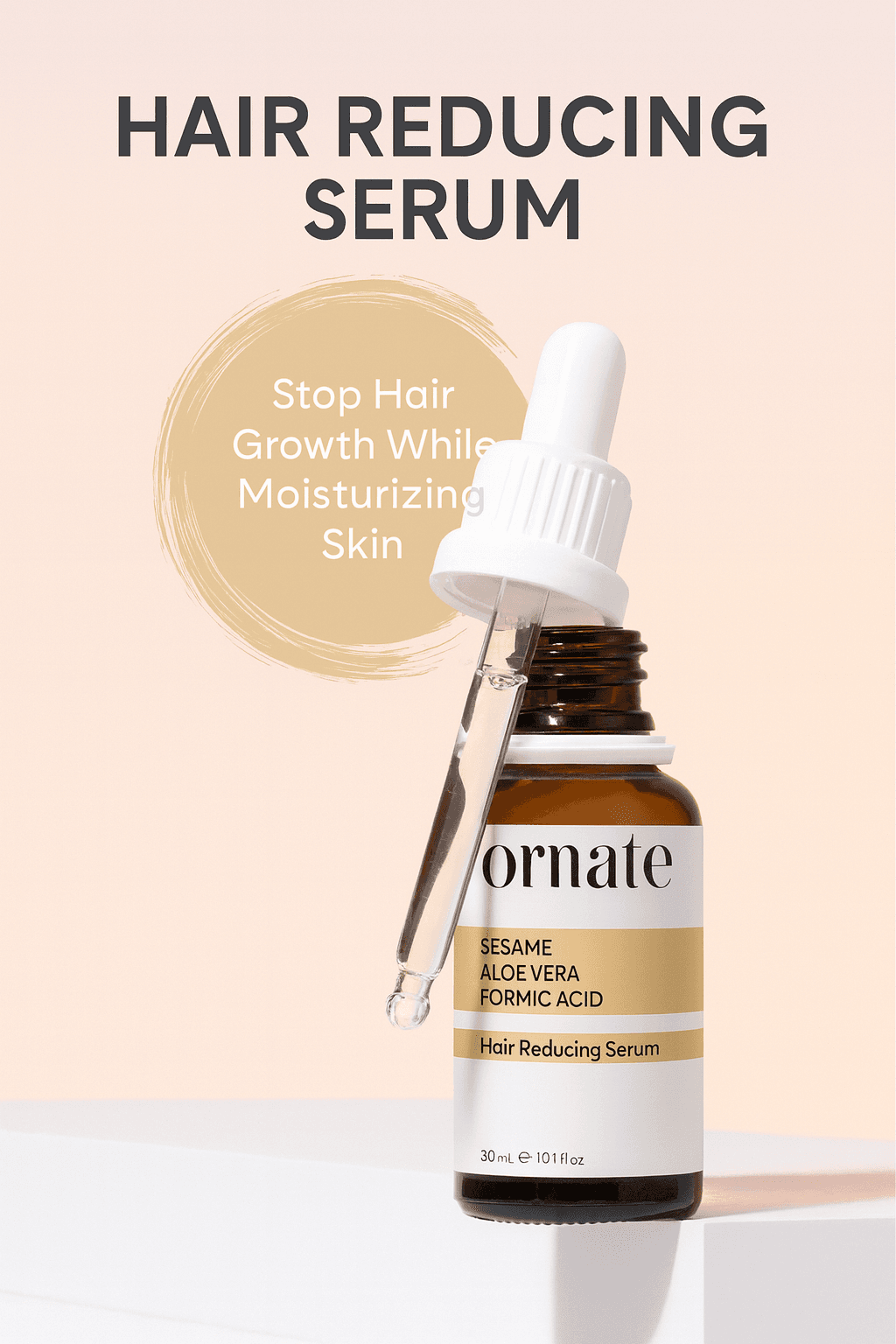 image-Ant Egg Oil Hair Reduction Serum 30ml – 0.5% Formic Acid & 10% Aloe