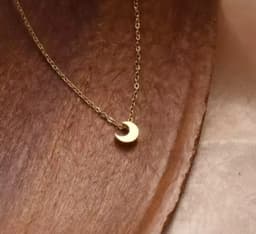 image-Stainless Steel Mini Moon Necklace for Women