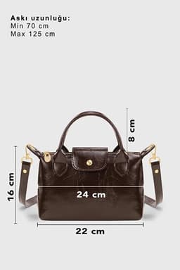 image-Brown Patent Versatile PU Leather Crossbody Bag for Women