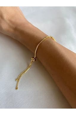 image-Baguette Zircon Adjustable Bracelet Elegant Minimal Sparkle Fashion
