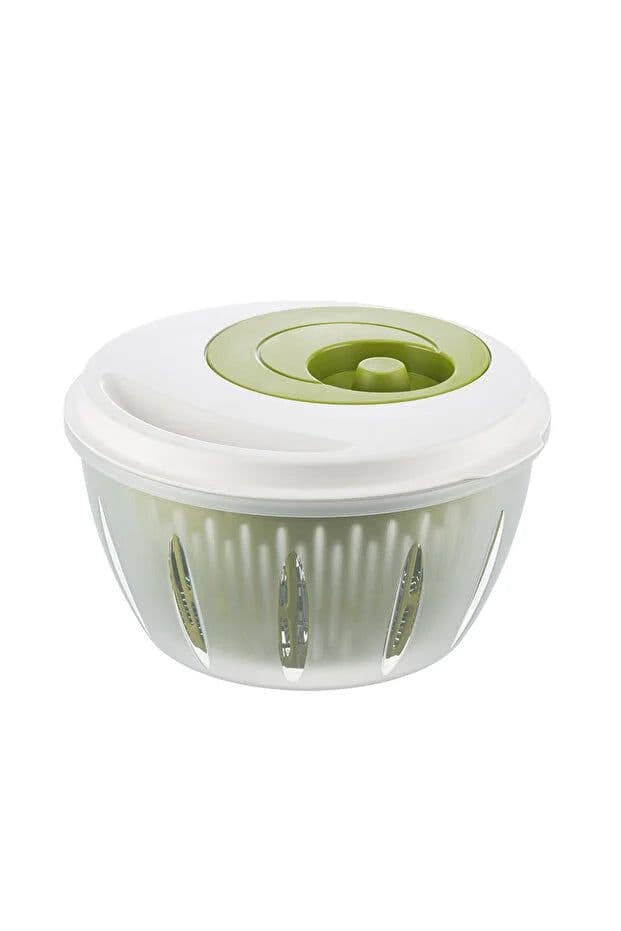 image-Salad Spinner 4.5L Vegetable Dryer with Ergonomic Handle Large Bowl
