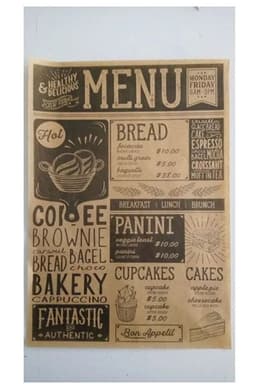 image-50 Pack Vintage Newspaper Pattern Wax Paper Mixed Design Food