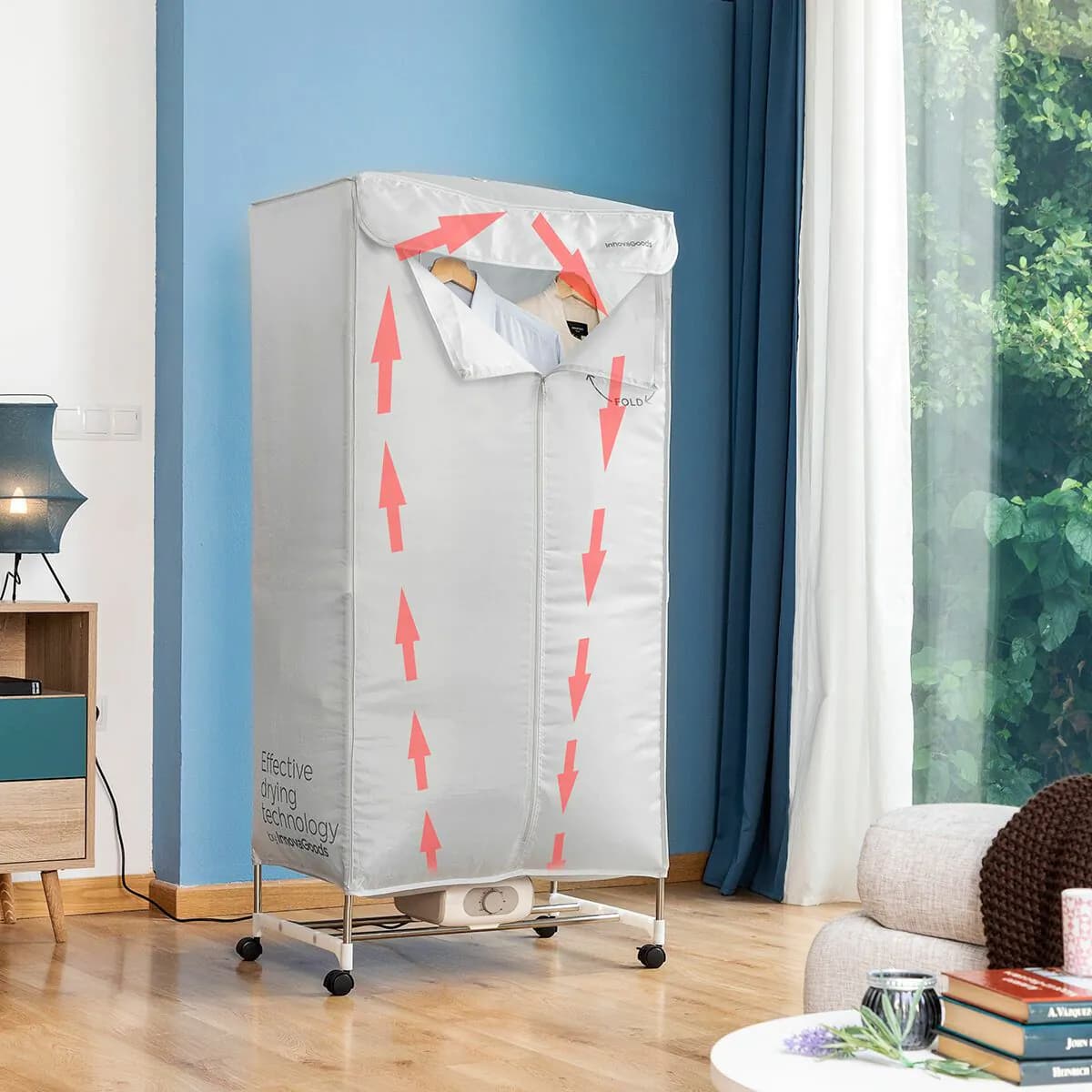 image-Portable Electric Dryer with 2 Levels Dupledry InnovaGoods 1200 W