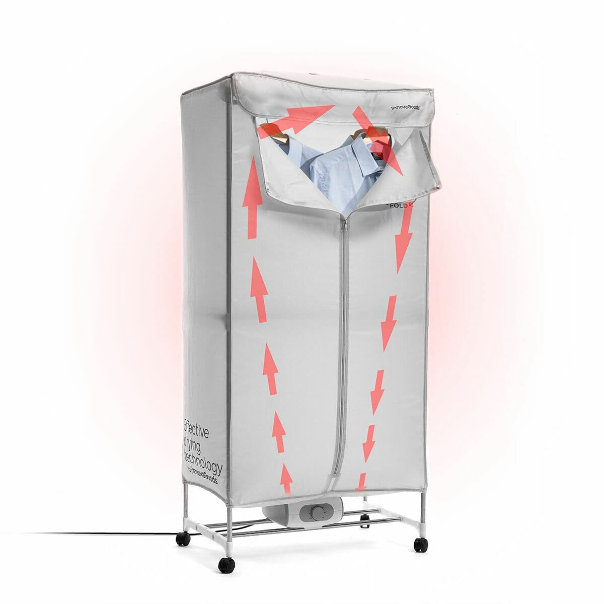 image-Portable Electric Dryer with 2 Levels Dupledry InnovaGoods 1200 W