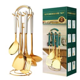 image-Stainless Steel Utensil Kitchen Cooking Tools 6pcs Set Kitchen