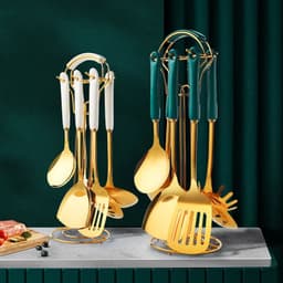 image-Stainless Steel Utensil Kitchen Cooking Tools 6pcs Set Kitchen