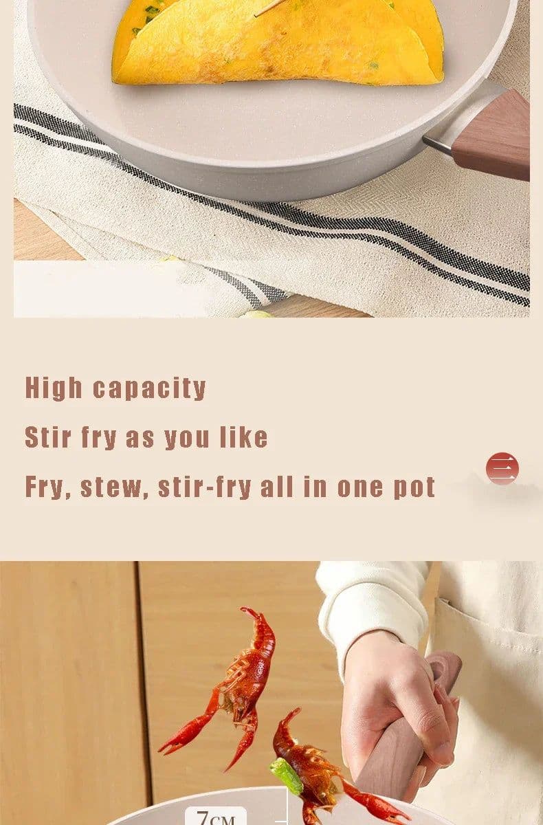 image-Non-Stick Pan Saucepan Frying Pan Wok Pan Home Steak Skillet Pancake