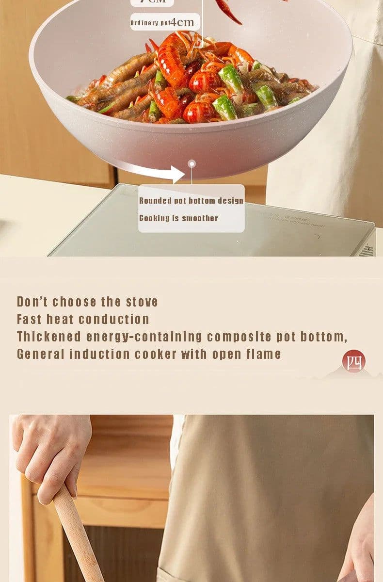 image-Non-Stick Pan Saucepan Frying Pan Wok Pan Home Steak Skillet Pancake